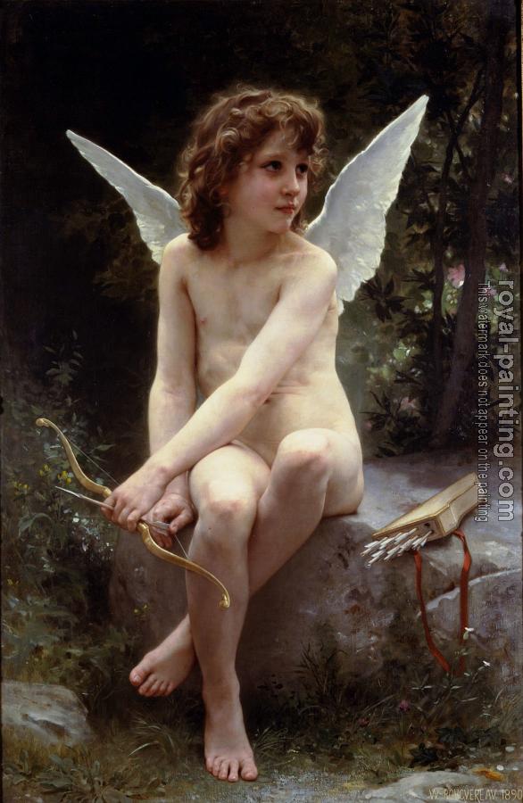 William-Adolphe Bouguereau : Amour a l'affut , Love on the Look Out